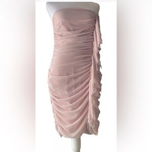 Express Size 6 Pink Strapless‎ Dress